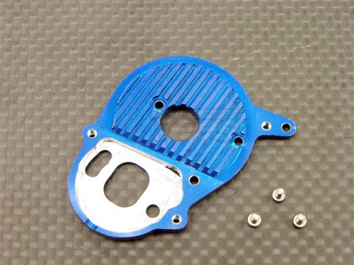 GPM Racing Team Losi Mini-T Aluminum Motor Heatsink Plate For 300 Class Motor Blue