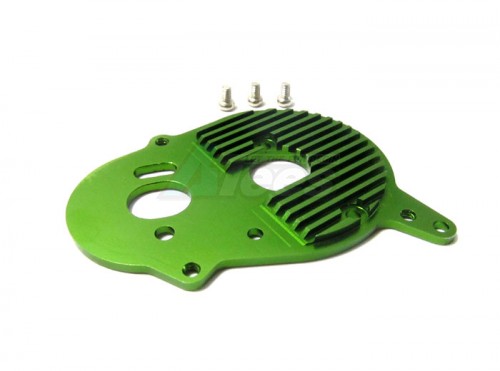 GPM Racing Team Losi Mini Rock Crawler Aluminum Motor Heat Sink Plate Green