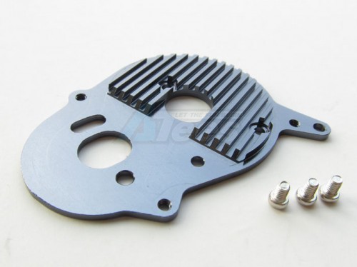 GPM Racing Team Losi Mini Rock Crawler Aluminum Motor Heat Sink Plate Gun Metal
