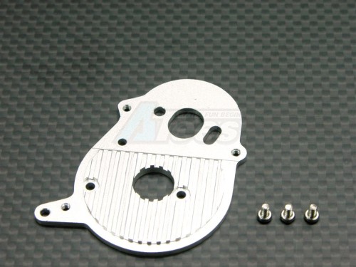 GPM Racing Team Losi Mini-Baja Aluminum Motor Heat Sink Plate Silver