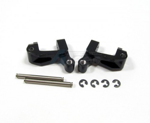 GPM Racing Team Losi Mini-Baja Aluminum Front Steering C - Hub With Steel Pins 1 Pair Black