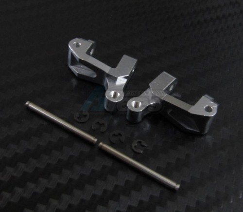 GPM Racing Team Losi Mini-Baja Aluminum Front Steering C - Hub With Steel Pins 1 Pair Gun Metal