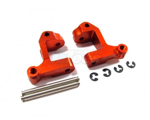 GPM Racing Team Losi Mini-Baja Aluminum Front Steering C-hub With Steel Pins -1pr Orange