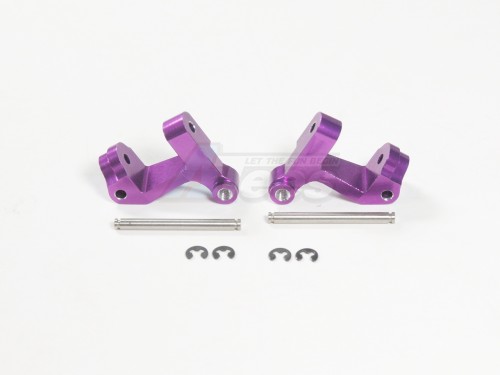 GPM Racing Team Losi Mini-Baja Aluminum Front Steering C-Hub Set Purple