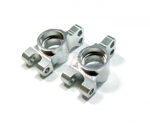 GPM Racing Team Losi Mini-Baja Aluminum Rear Hubs Set - 1PR Silver