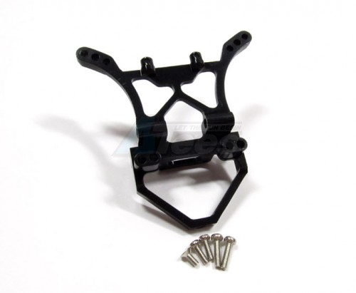 GPM Racing Team Losi Mini Slider Aluminum Rear Damper Mount With Screws - 1pc Set Black