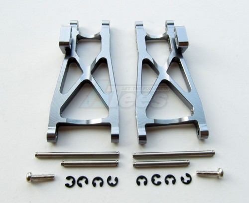 GPM Racing Team Losi Mini-Baja Aluminum Rear Lower Arm - 1pr Gun Metal