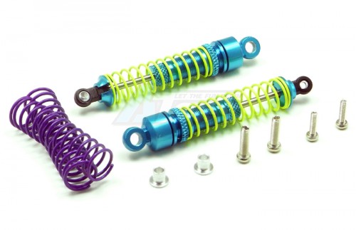 GPM Racing Team Losi Mini-T Aluminum Adjustable Front Shocks Set Blue