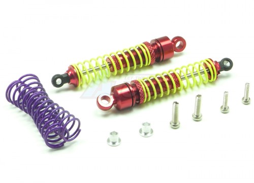GPM Racing Team Losi Mini-T Aluminum Adjustable Front Shocks Set Red