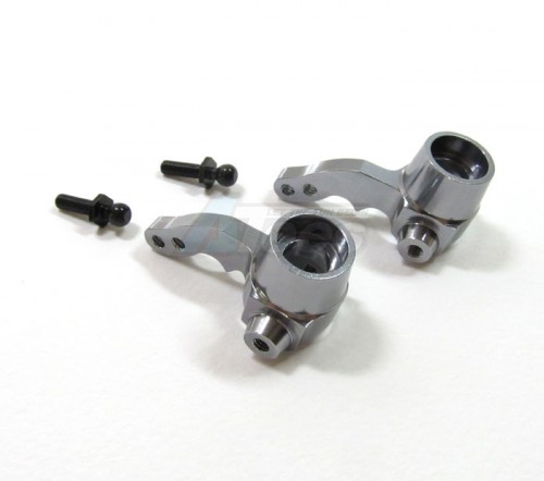 GPM Racing HPI Sprint 2 Aluminum Front Knuckle Arm 1 Pair Gun Metal