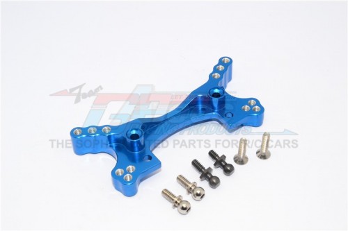GPM Racing HPI Sprint 2 Aluminum Front Damper Plate - 1Set Blue