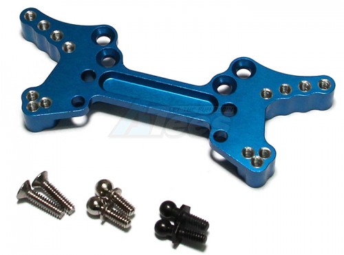 GPM Racing HPI Sprint 2 Aluminum Rear Damper Plate - 1Set Blue