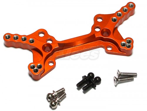 GPM Racing HPI Sprint 2 Aluminum Rear Damper Plate - 1Set Orange