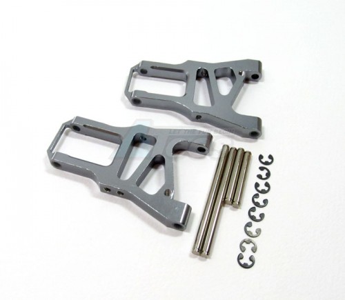 GPM Racing HPI Sprint 2 Aluminum Front Arm With Screws & Pins & E-clips 1 Pair Set Gun Metal
