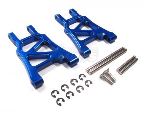 GPM Racing HPI Sprint 2 Aluminum Rear Arm With Screws & Pins & E-clips 1 Pair Set Blue