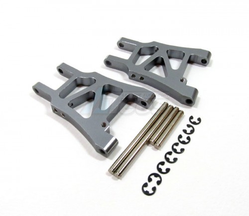 GPM Racing HPI Sprint 2 Aluminum Rear Arm With Screws & Pins & E-clips 1 Pair Set Gun Metal