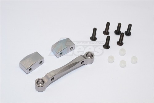 GPM Racing HPI RS4 SPORT 3 Aluminium Front Arm Bulk - 1Set Gun Metal