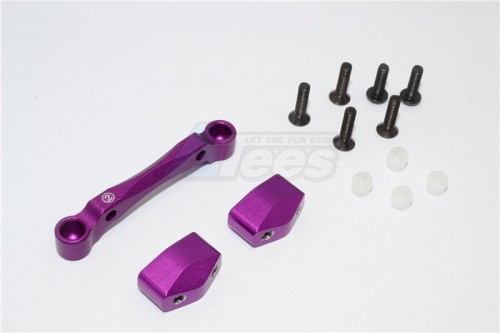 GPM Racing HPI RS4 SPORT 3 Aluminium Front Arm Bulk - 1Set Purple