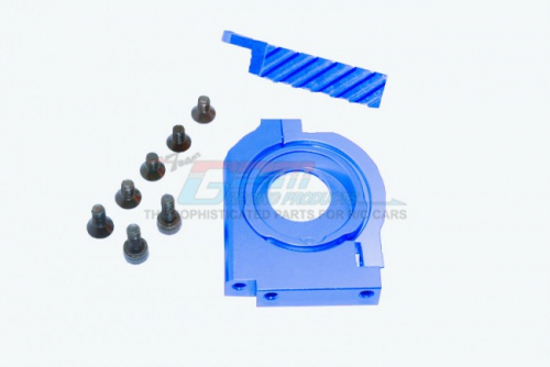 GPM Racing HPI RS4 SPORT 3 Aluminium Motor Heat Sink Mount - 1Set Blue