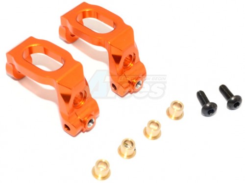 GPM Racing HPI RS4 SPORT 3 Aluminium Front C-Hub - 1Pair Orange