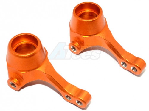GPM Racing HPI RS4 SPORT 3 Aluminium Front Knuckle Arm - 1Pair Orange