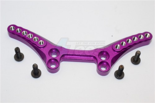 GPM Racing HPI RS4 SPORT 3 Aluminium Front Shock Tower - 1Pc Set Purple
