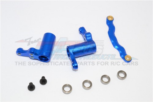 GPM Racing HPI RS4 SPORT 3 Aluminium Steering Assembly - 1Set Blue
