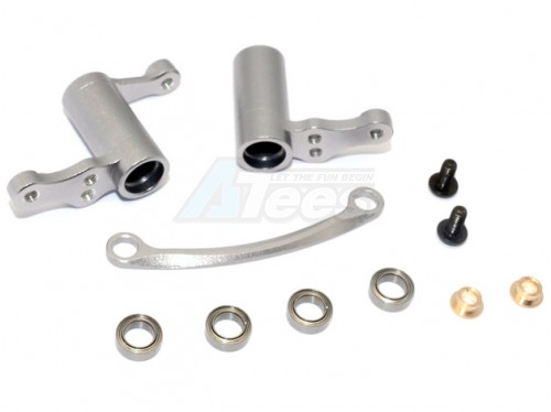 GPM Racing HPI RS4 SPORT 3 Aluminium Steering Assembly - 1Set Gun Metal