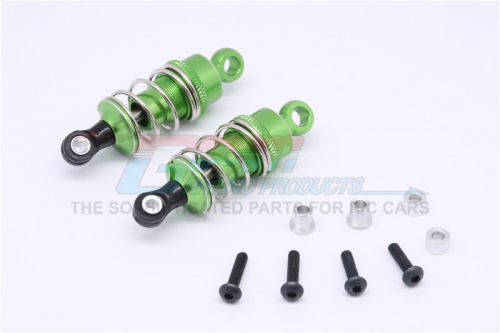 GPM Racing HPI RS4 SPORT 3 Aluminium Front/Rear Adjustable Shocks (50MM) - 1Pair Set Green