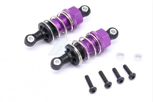 GPM Racing HPI RS4 SPORT 3 Aluminium Front/Rear Adjustable Shocks (50MM) - 1Pair Set Purple