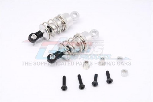GPM Racing HPI RS4 SPORT 3 Aluminium Front/Rear Adjustable Shocks (50MM) - 1Pair Set Silver