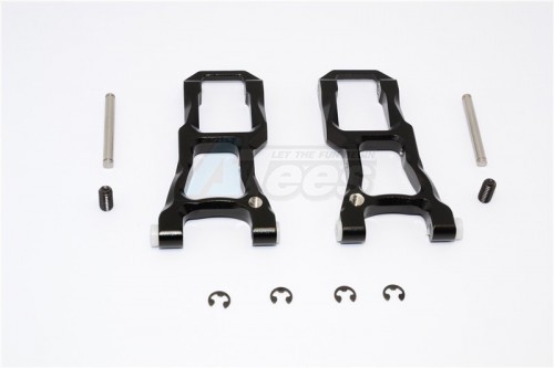 GPM Racing HPI RS4 SPORT 3 Aluminium Front Suspension Arm - 1Pair Set Black