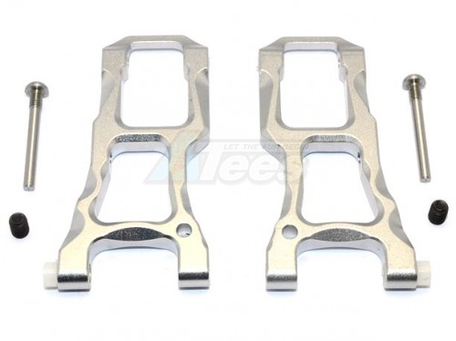 GPM Racing HPI RS4 SPORT 3 Aluminium Front Suspension Arm - 1Pair Set Silver
