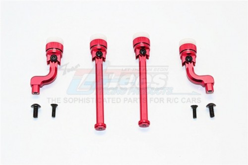 GPM Racing HPI RS4 SPORT 3 Aluminium Front+Rear Magnet Body Mount For Bmw M3 E30 - 1Set Red