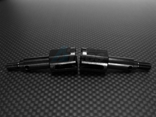 GPM Racing HPI Savage X Steel Front Or Rear Wheel Shaft - 1 Pair Black