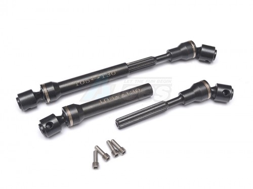 GPM Racing Axial SCX10 Steel Main Shaft - 1Pair Black