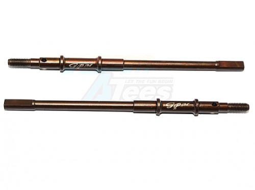 GPM Racing Axial SCX10 II Steel Rear Wheel Shaft - 1Pr Set