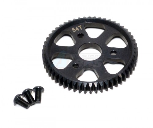 GPM Racing Traxxas Slash 4X4 Steel Main Gear (54t) - 1pc Set Black