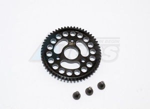 GPM Racing Traxxas Slash 4X4 Steel Main Gear (56T) - 1Pc Set Black