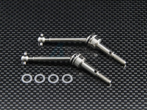 GPM Racing HPI Sprint 2 Steel Rear Universal Swing Shaft 1 Pair Silver