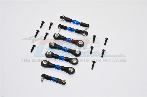 GPM Racing Traxxas LaTrax Teton Aluminium Completed Tie Rod - 7Pcs Set Blue