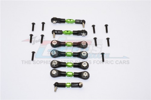 GPM Racing Traxxas LaTrax Teton Aluminium Completed Tie Rod - 7Pcs Set Green