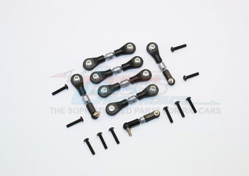 GPM Racing Traxxas LaTrax Teton Aluminium Completed Tie Rod - 7Pcs Set Gun Metal