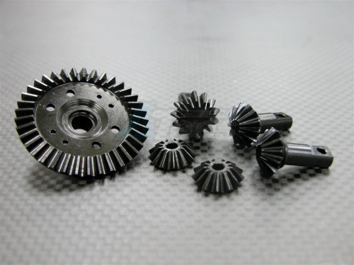 GPM Racing Traxxas Revo Steel Gear Set For Differentiial Assembly - 6PCS