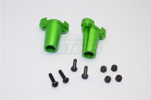 GPM Racing Gmade Komodo Aluminium Straight Axle Adapter - 1Pair Set New Version Green