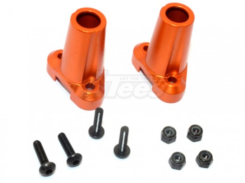 GPM Racing Gmade Komodo Aluminium Straight Axle Adapter - 1Pair Set New Version Orange
