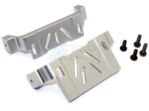 GPM Racing Gmade Komodo Aluminium Battery Holder - 2Pcs Set Gun Metal