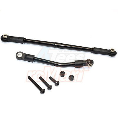 GPM Racing Gmade Komodo Aluminium Steering Tie Rod - 2Pcs Set Black