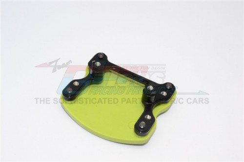 GPM Racing Gmade Komodo Aluminium+Plastic Front/Rear Skid Plate Mount - 1Set Black