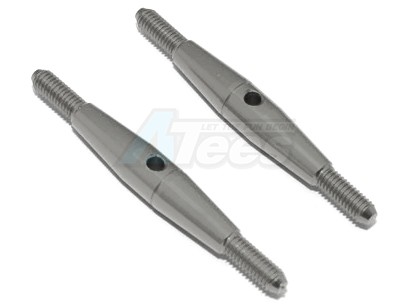 GPM Racing Miscellaneous All Aluminium Turnbuckle 25MM Long Axle With M3 X 7.5MM Anti-Thread (40MM Long) - 1Pr Gun Metal